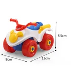 Diy assembly removable DIY animal Dinosaurs toys plastic part kids plaiti educational toys for kids table game