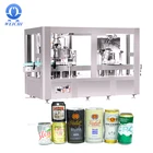 carbonated soft drinks canning line aluminum can drinks can filling and sealing machine automatic can seamer