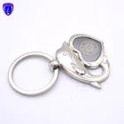 High quality blank custom logo heart keyring zinc alloy metal animal key chain custom with custom sticker