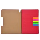 Promotional Business A5 Hard Cover Custom Printed Logo Diary planner PU Leather Notebook Pocket Notepad