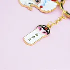 White Opera Key Chain Zinc Alloy Key Chain Opera