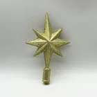 Factory Direct cheap xmas plastic Wholesale star tree topper Christmas Treetop Ornaments