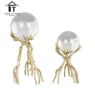 Arts and crafts supplies home decoration pieces luxury crystal ball decorative crafts