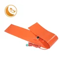 Portable oil drum heater silicone rubber heating blanket with 100K NTC in middle