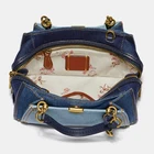 personalized private logo denim fabric women hand bag classic tote handbag for ladies