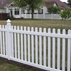 FENTECH High Quality and Cheap Outdoor Garden PVC Spaced Temporary Picket Fence,Plastic Vinyl Factory Supply