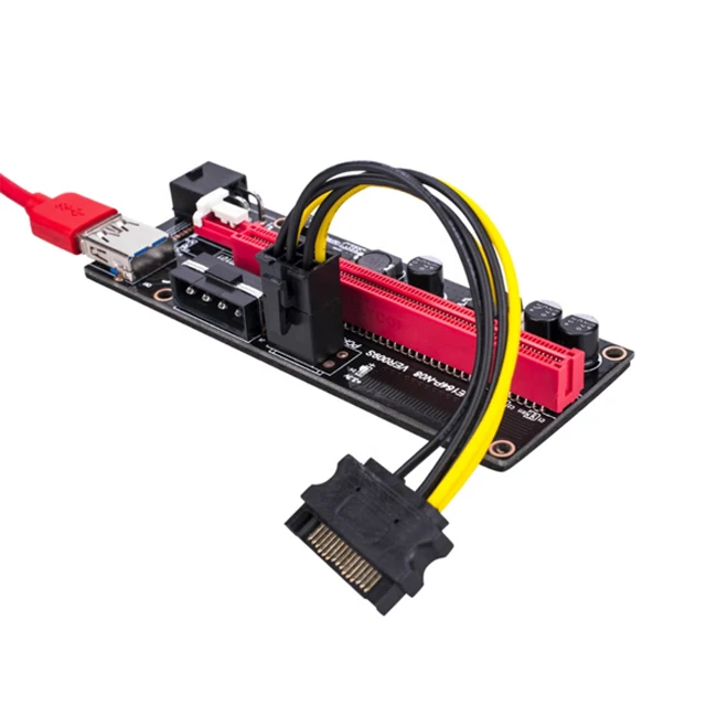 1X To 16X LER Riser 009S With Indicator Light Graphics Card Extender PCI Express Adapter USB 3.0 Cable Power VER 009S PCI-E
1X To 16X LER Riser 009S With Indicator Light Graphics Card Extender PCI Express Adapter USB 3.0 Cable Power VER 009S PCI-E