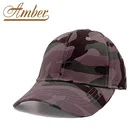 high quality green camo print flex fit baseball cap