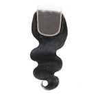 Grade 10A 4x4 5x5 6x6 Body Wave 150% Density Lace Closure