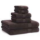 Beach Use and Woven Technics hotel towel set 6pcs as 1set