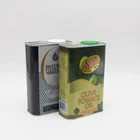 OEM size cooking oil metal tin can extra virgin olive oil storage tin can box with plastic lids