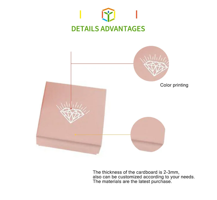 luxury custom cardboard gift box with matching bag for jewelry