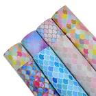 8pcs 8 color A4 Scale Printed Faux Synthetic Leather for AllHandmade Crafts Bag Shoes Earrings Mobile phone shell DIY Making
