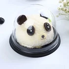 Eco friendly transparent clear plastic cake slice pvc pp small packaging box