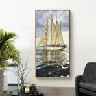 Seascape Sailboat print on canvas Painting art For Home Decor Wall decoration