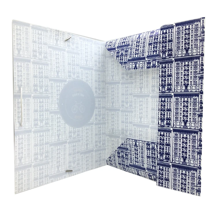 colorful transparent PP file folder