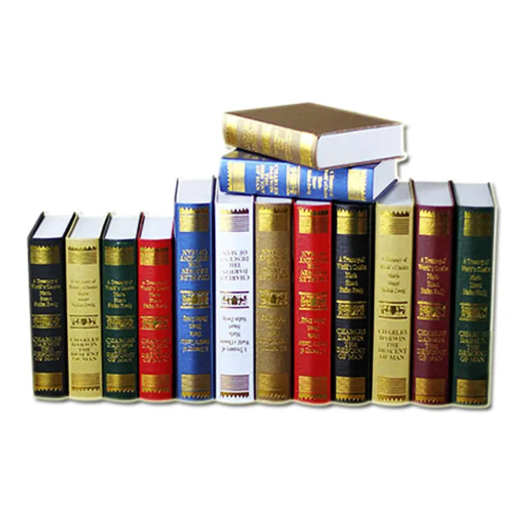 wholesale book shaped box cheap high quality decorative fake