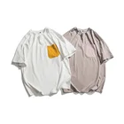 Teenage School Style T-Shirts Loose Casual Half Sleeve Trendy Shirt Simple Youth Men Short Sleeve T-Shirts
