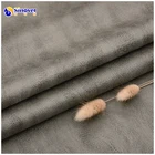 Bronzed pattern High quality hot sale 100% polyester suede fabric for sofa cover