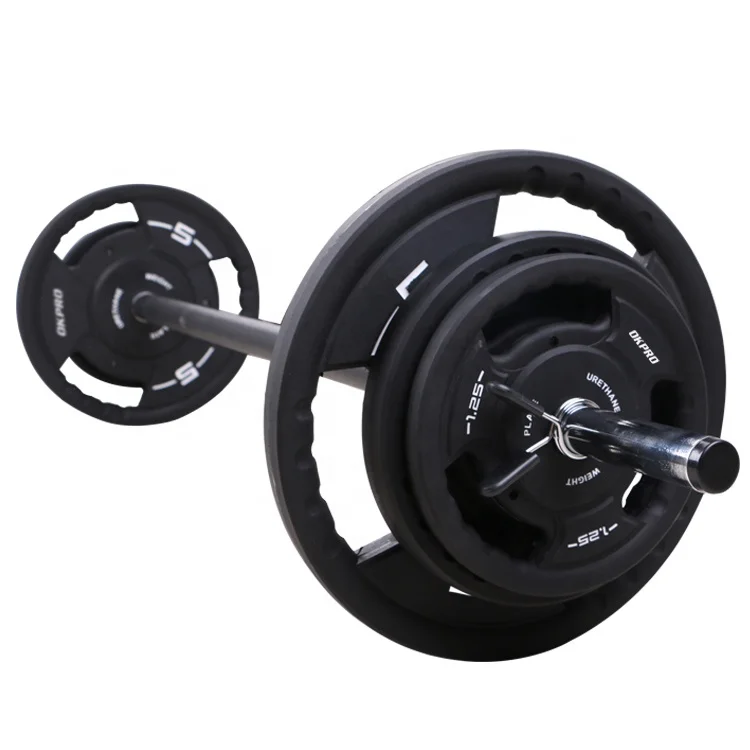 barbell and weights set