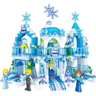 Castle building block bricks plastic educational toys building bricks toys for girl intelligent diy toy