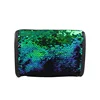Popular customized shining clutch bag and waterproof colourful cosmetic bag and shining sequin evening bag for lady