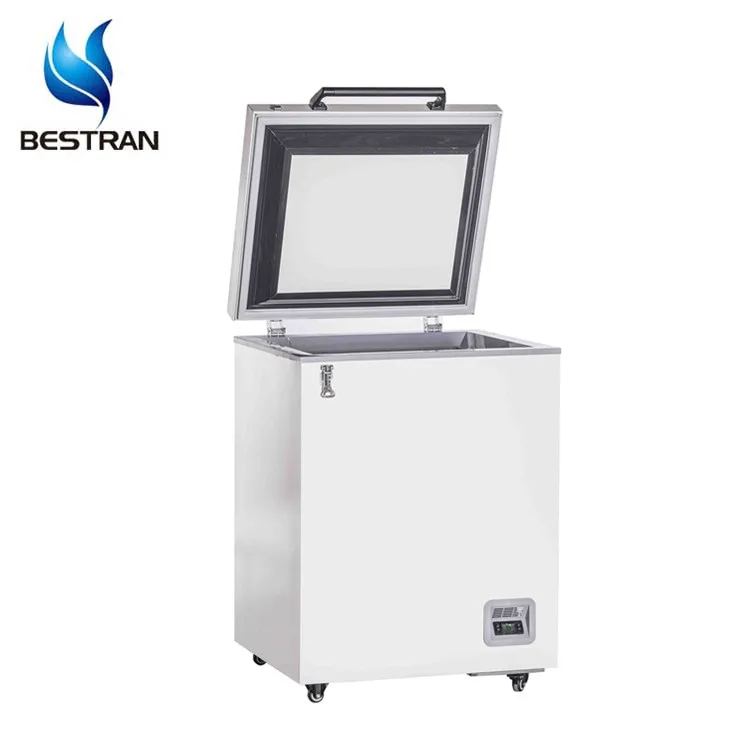 BT-40H105 медицинский холодильник больницы горизонтальный 105l дешевая низкая температура-40 градусов морозильник для лаборатории