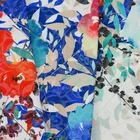 Printed Cotton Woven Fabric Woven Hot Sale 3D Digital Floral Printed Cotton Polyester Woven Jacquard Fabric For Garment