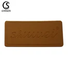 Heat treatment process label clothes accessories debossed logo fake leather patch