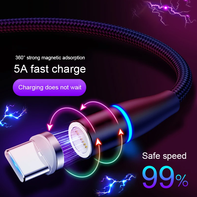 Magnetic Micro USB Cable 2.4A Fast Charging Data Cable for Samsung Huawei Xiaomi LG Magnet Charger Mobile Phone USB Cord - ANKUX.COM