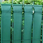 Anthracite Color 4.7cmx50mx100 clips PVC fence privacy strip roll for chain link fence plastic garden fence strip