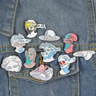 Factory Direct Custom soft hard enamel 3d pin art sculpture metal lapel pin for gifts
