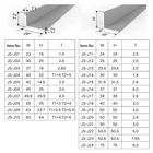 6063 Right L Shape Angle Aluminum Profile