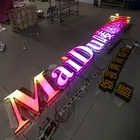pvc hanging signage system hebrew illuminated numbers