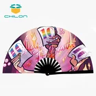 Fan Favor Party Fan High Quality Bamboo Folding Hand Fan For Parties Favor Fashion Style Kung Fu Hand Fan