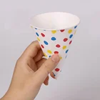 Cone Paper Cones 6oz Cone Shape Small Customized Printed Chips Paper Cones With Rolled Rim