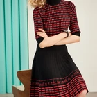 New Blouse M Family Dress Women's Summer 2020 New Slim Knitted Blouse Half Skirt Two-piece Suit Skirt