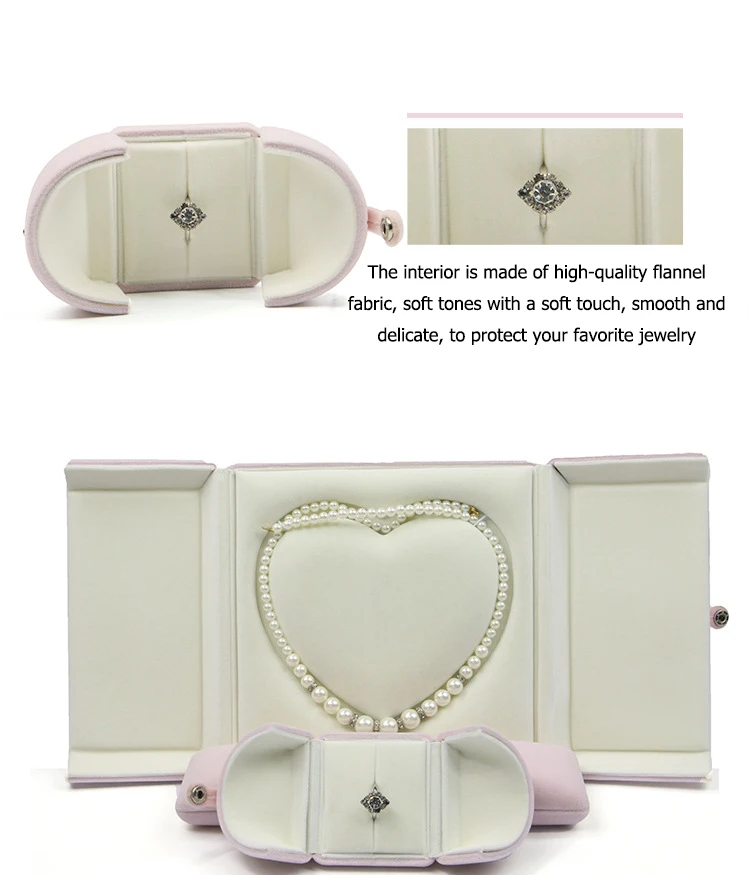 paper boxes   rano rn-jb12 high-end luxury velvet jewelry