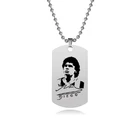 Stainless Jewelry Stainless Steel Custom Logo Jewelry Miss The King Of Football Maradora Pendant Necklace