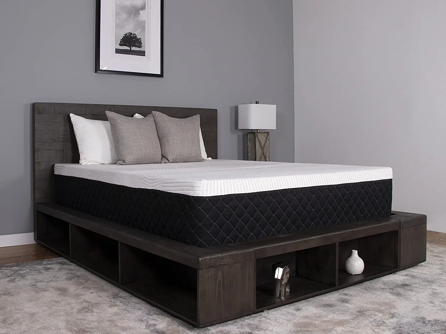 13" Plush Gel Memory Foam Mattress, Full,