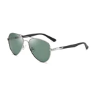 Thin frame pilot yellow polarized female sunglasses sun glasses