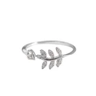 Unique Design Cross Ring 925 Sterling Silver CZ Zircon Plain Silver Fashion Ring