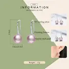 Pink Pearl Fashion Earrings For Ladies 925 Sterling Silver Earrings