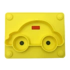 Baby Silicone Placemat Kids Dishes Plates Baby Products rubber kids plate car shape