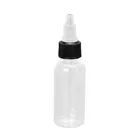 clear 30ml pet boston round spout plastic squeeze bottle with spout cap 30 ml