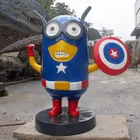 Cheap Factory Price movie figure realistic minions model statue for party decoration