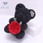 christmas valentines New year gift Preserved Fresh Flower rose diamond bear Teddy Bear Rose Flower