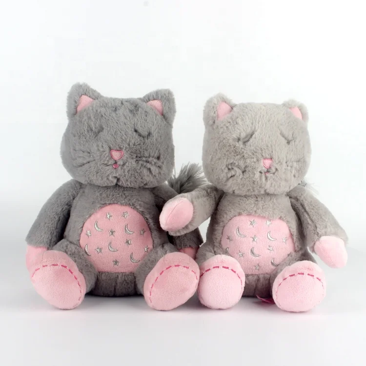 De alta calidad de Peluche japonés gato gris de Peluche de juguete para niños venta al por mayor OEM personalizado lindo de dibujos animados de Peluche de Animal de juguete de Peluche de juguete gato