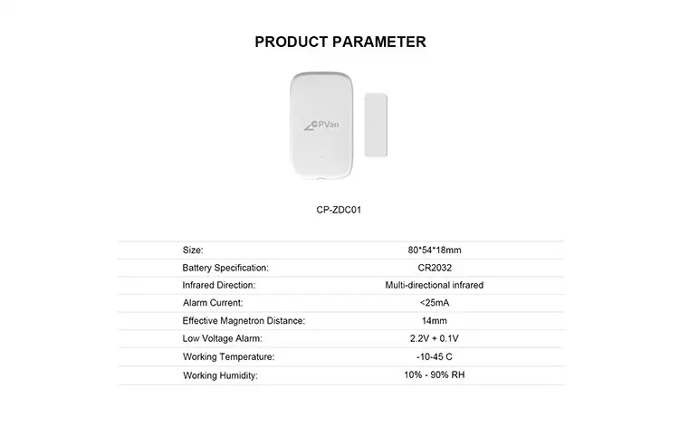 2019 best selling ZigBee Door Window Sensor smart home security alarm - ANKUX.COM