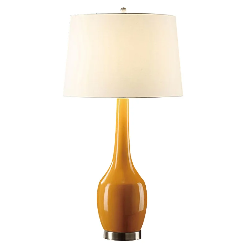 2019 hot sell modern european chinese style colorful ceramic table lights for home